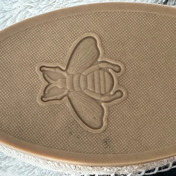 Black Leather Slides with Gold Logo - Picture 7 of 8